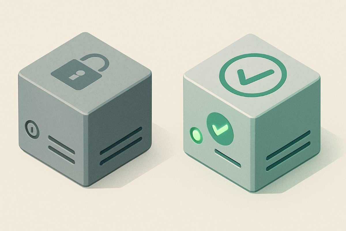 Illustration: a legacy component powering down as a replacement lights up.