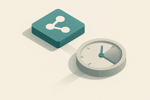 Illustration: an expiring share token fading on a timer.