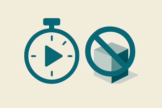 Illustration: a countdown marker beside a deprecated block.